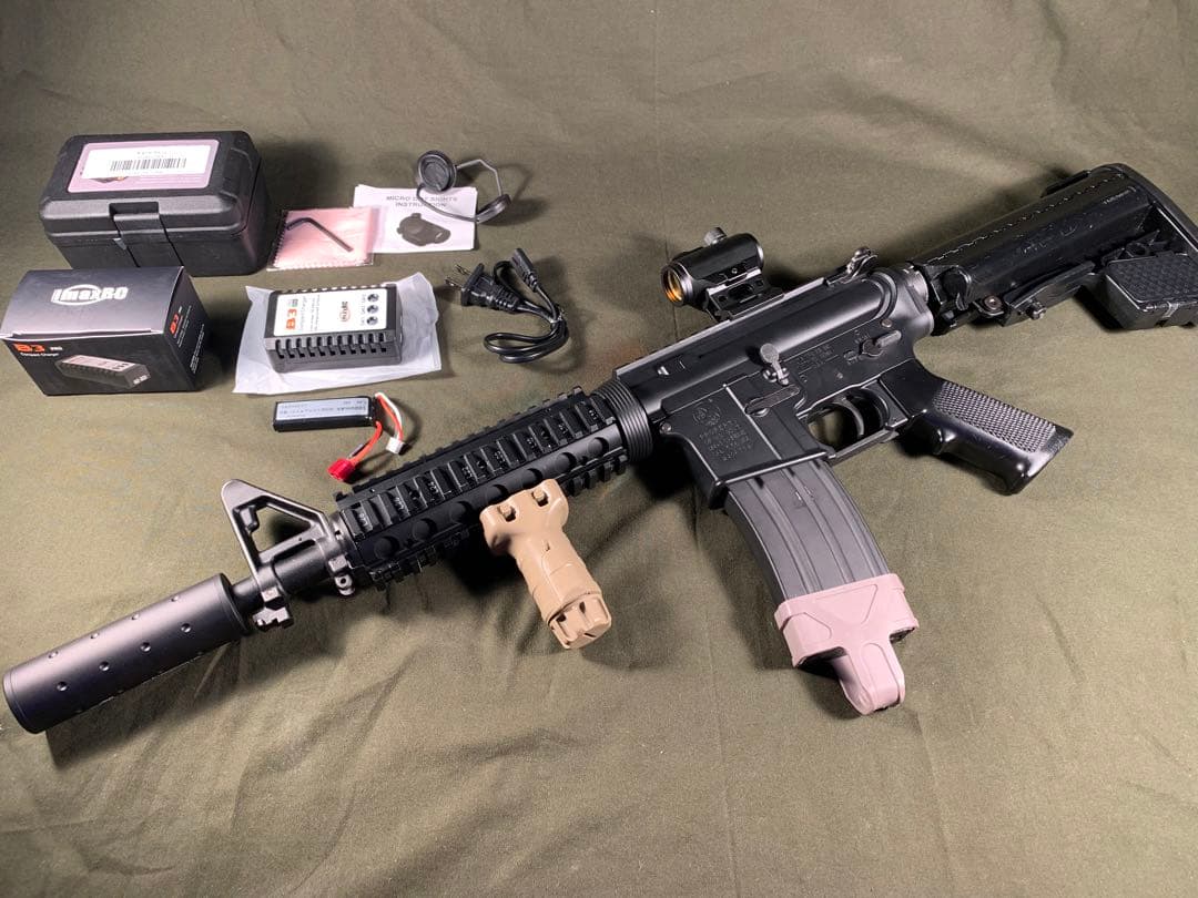 次世代電動ガン　M4 CQBR ブラック　東京マルイ　充電器等付属