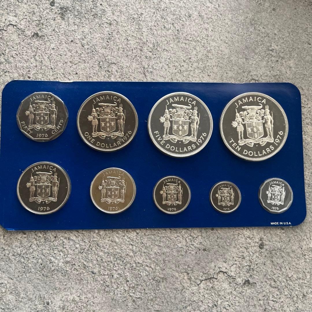 銀貨　ジャマイカ プルーフ セット9枚