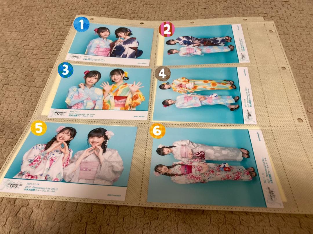 ナナニジ　anniversary live 2021 　浴衣ブロマイド　バラ売り