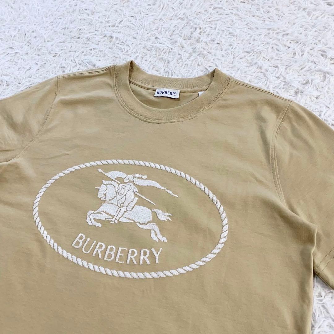 希少　BURBERRY　バーバリー　ナイトスタンプ　コットンTシャツ　ホースロゴ