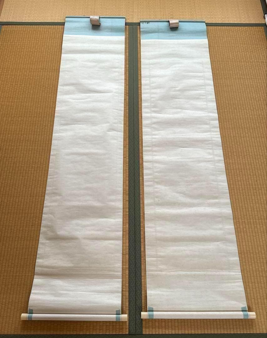 新品未使用 箱付 掛軸 茶道 和室 茶室 工芸品 アンティーク 書道 藤田 日本