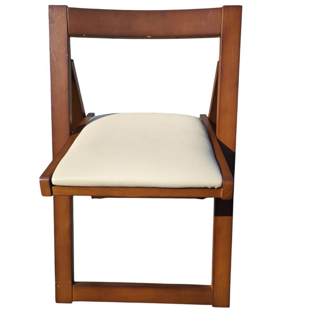 フォールディングチェア　木製　4脚セット