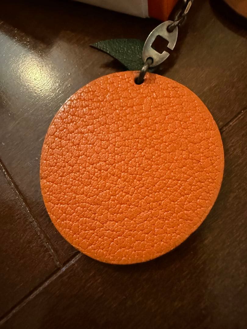 ラスト値下げ☆ HERMES エルメス アニマル フルーツ チャーム オレンジ