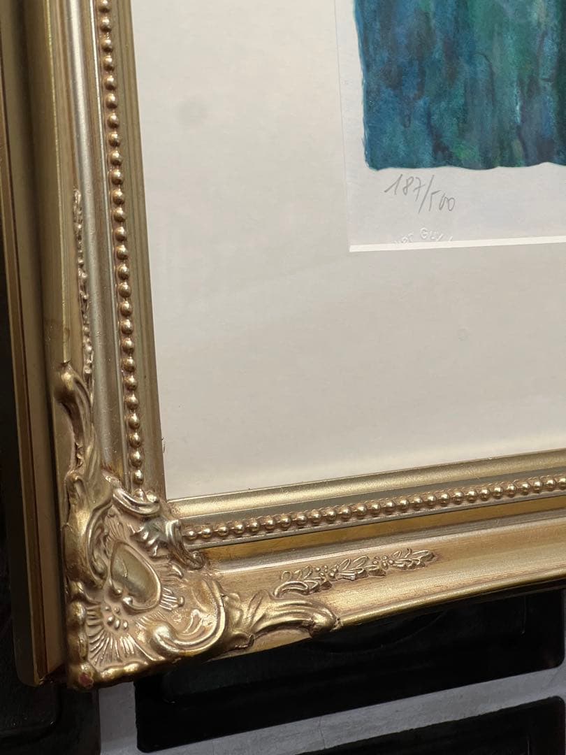 モネ　睡蓮 「緑の反映」 版画　私の美術館