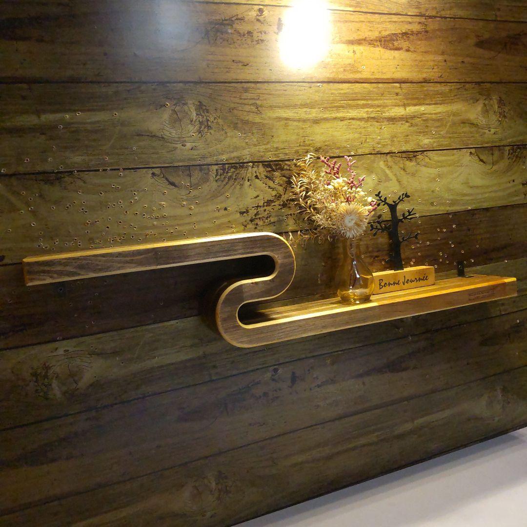 ウォールシェルフ　ウォールラック　飾り棚　北欧　【60cm】