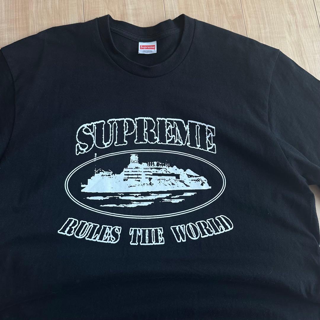 Supreme corteiz シュプリーム 半袖 Tシャツ L ブラック レア