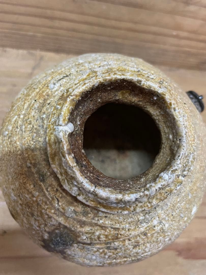 杉本貞光　掛け花入れ【m1203 花瓶　骨董　茶道　茶道具　花道　レトロ 壺 】