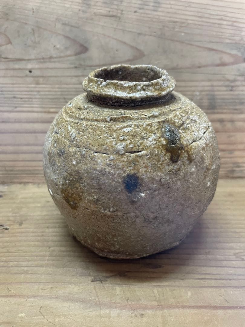 杉本貞光　掛け花入れ【m1203 花瓶　骨董　茶道　茶道具　花道　レトロ 壺 】