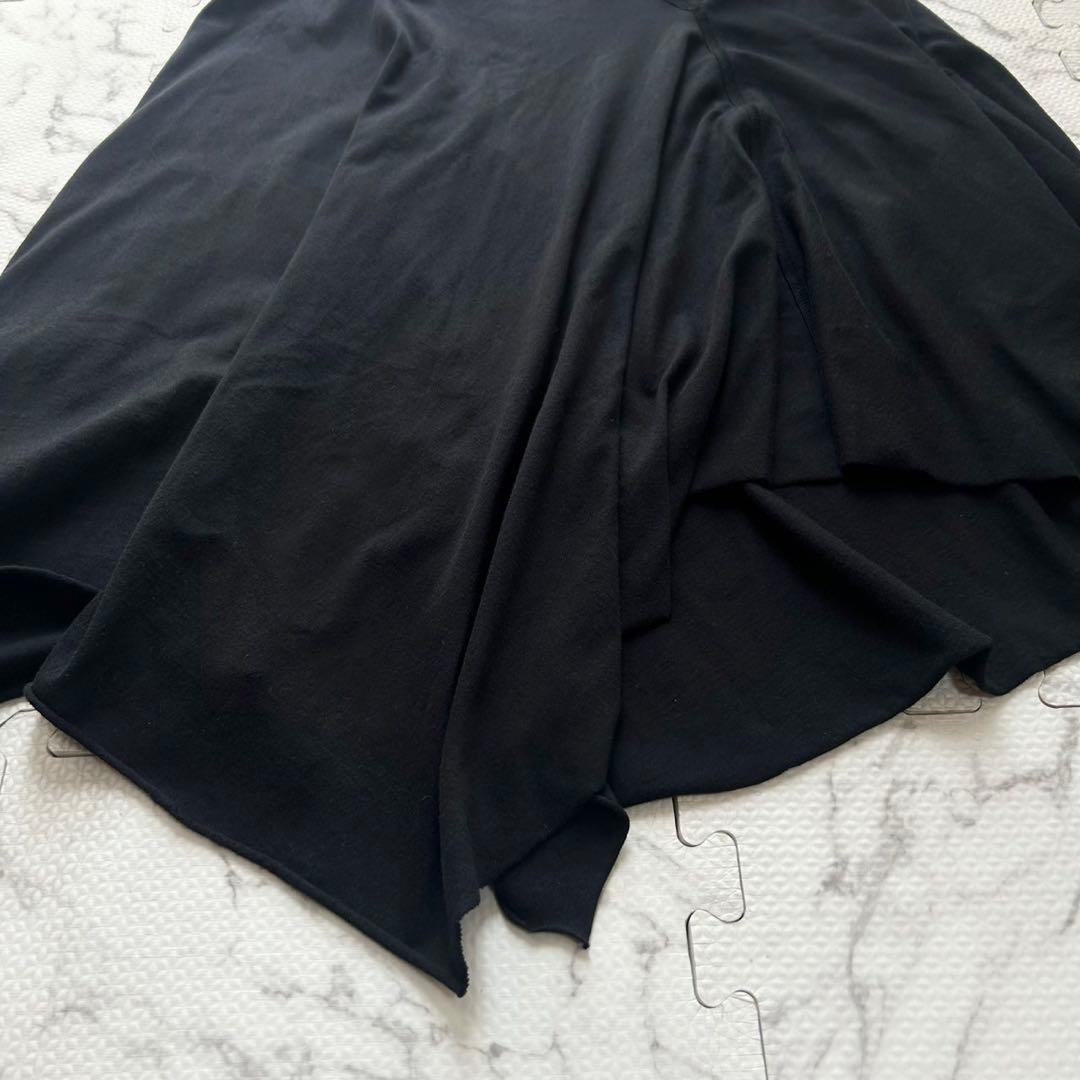 美品✨イッセイミヤケ 変形 アシンメトリー スカート コットン ブラック 3
