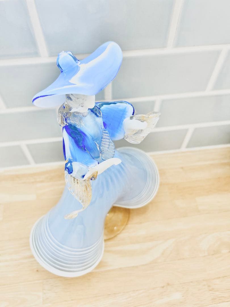 ベネチアン ガラス murano ムラーノ 貴婦人 ドール オブジェ 31㎝