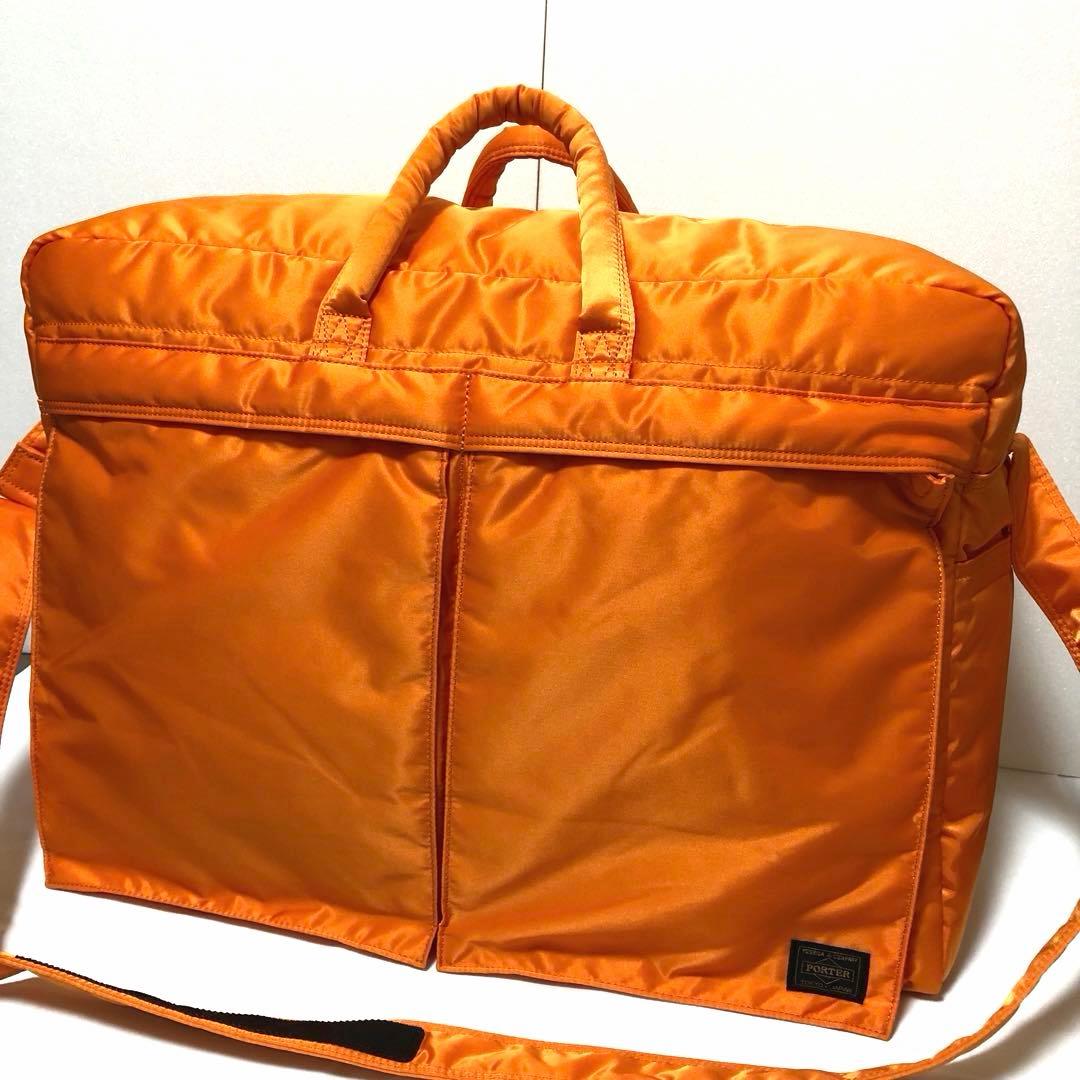 新品同様✨激レア ポータータンカー ボストンバッグL ショルダーバッグ オレンジ