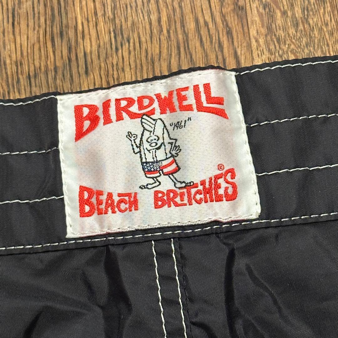 【新品】BIRDWELL / バードウェル ボードショーツ 黒 USA製