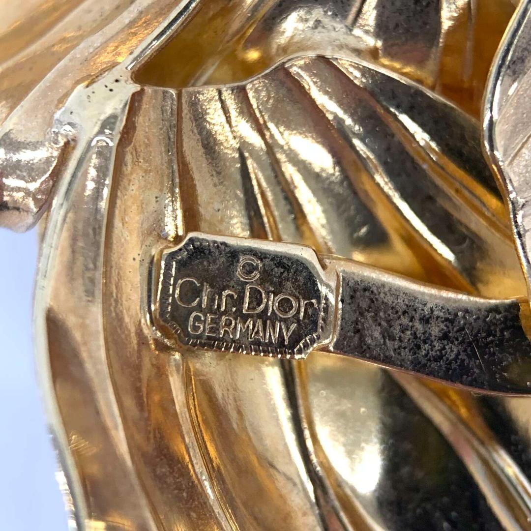 Christian Dior ブローチ 薔薇 ゴールド ヴィンテージ