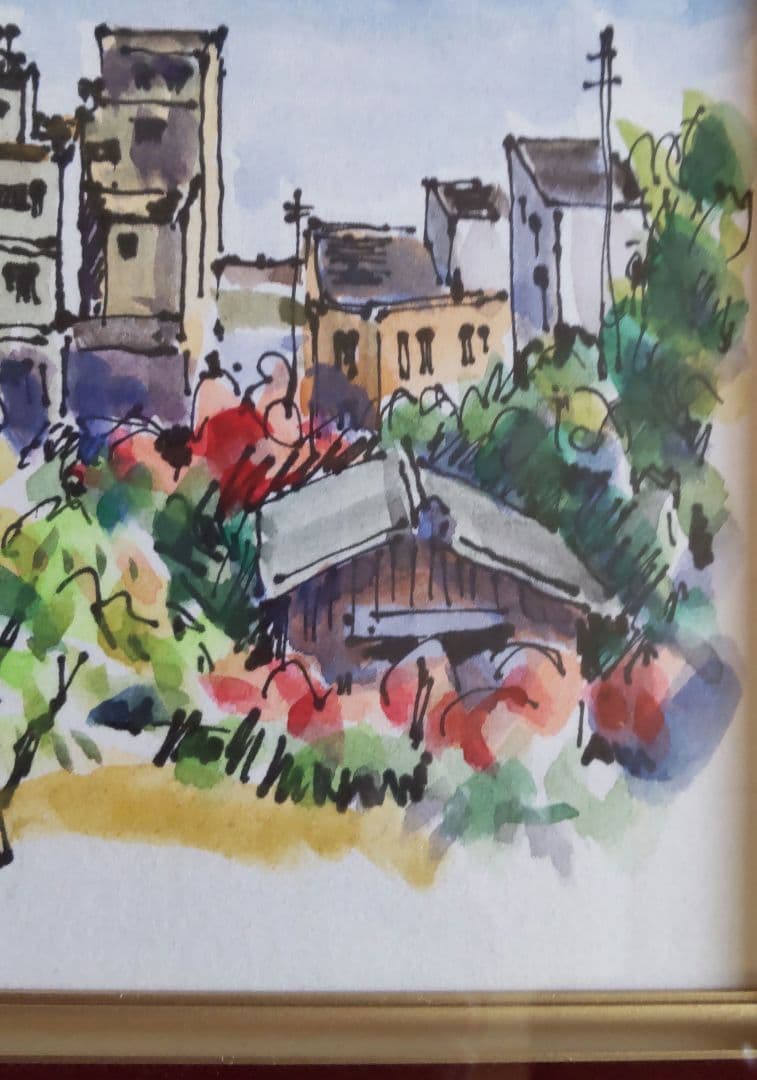 （原画）尾道風景【水彩画】絵画 インテリアにおすすめ