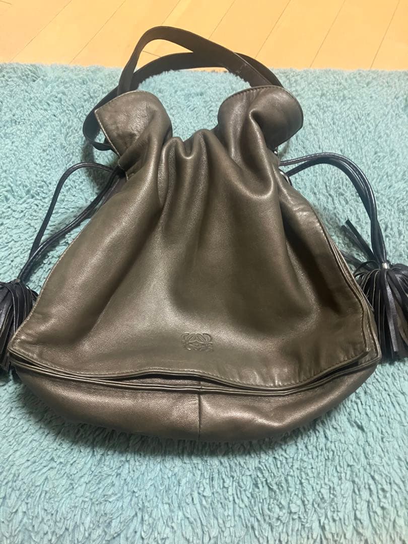 ロエベアナグラム ショルダーバッグ ナッパレザー