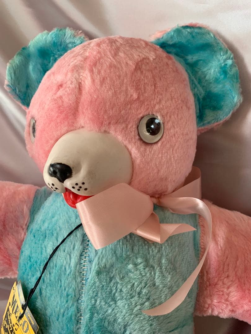 ビンテージドール　美品　ラバーノーズ　キョロ目のベア　オルゴール付き　くま　クマ