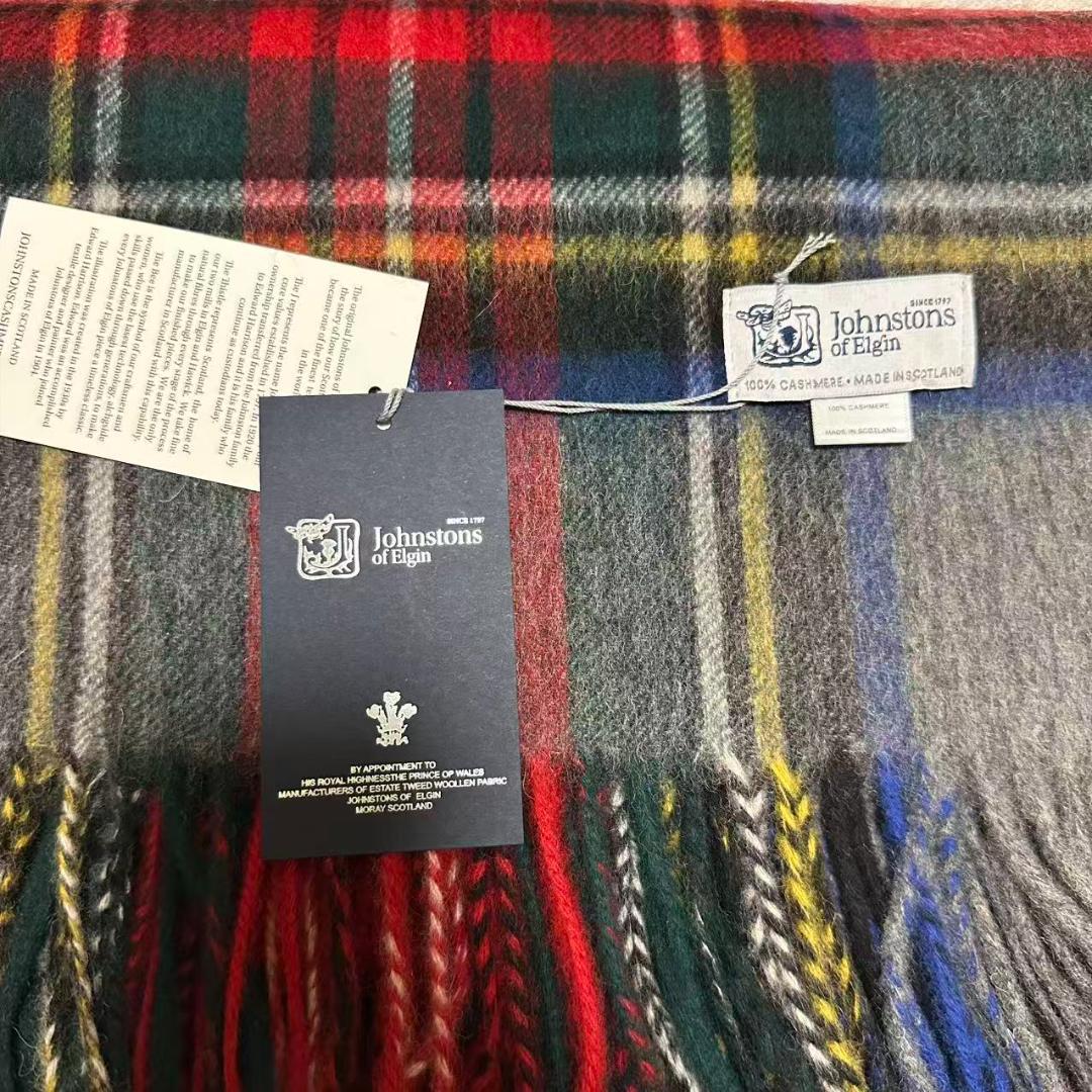 ま*母様 ジョンストンズ カシミア 大判グレースチュワート ストール マフラー