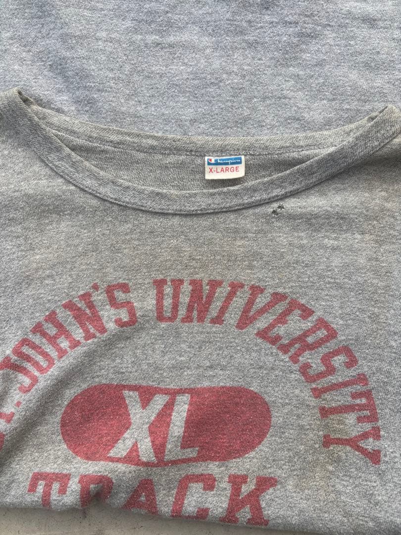 70s バータグ初期　グレーTシャツ