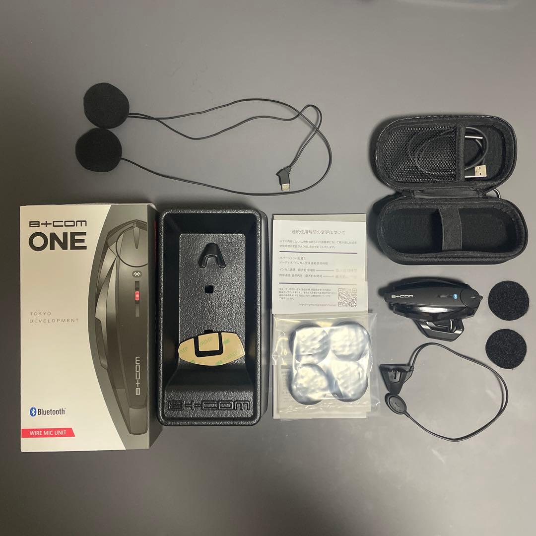 【数回使用のみの完品】B+COM ONE Bluetooth ヘッドセット