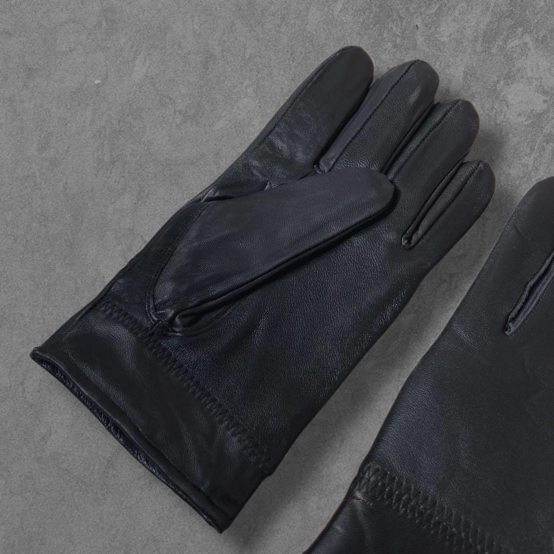 BLACK LAMB LEATHER GLOVE 3091T レザー手袋