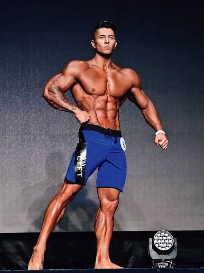 LYFT Mサイズ 青色ショーツエドワード加藤選手着用 リフト