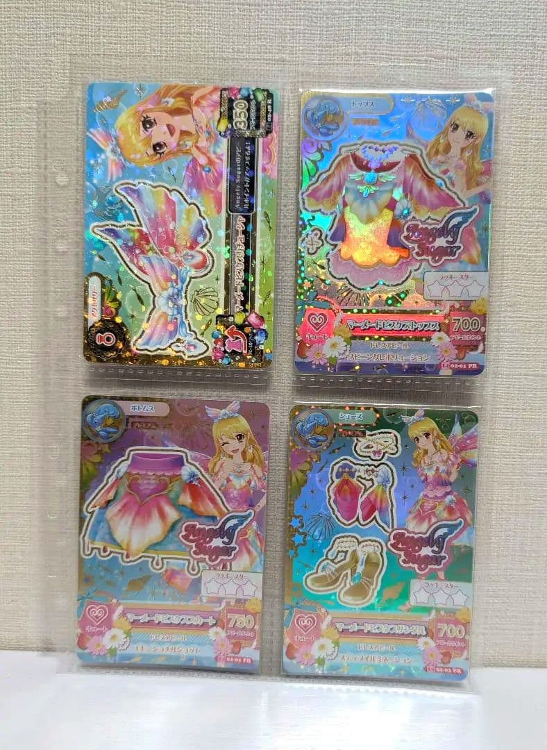 【美品☆排出版】アイカツ！マーメードピスケスコーデ4枚セット　星宮いちご