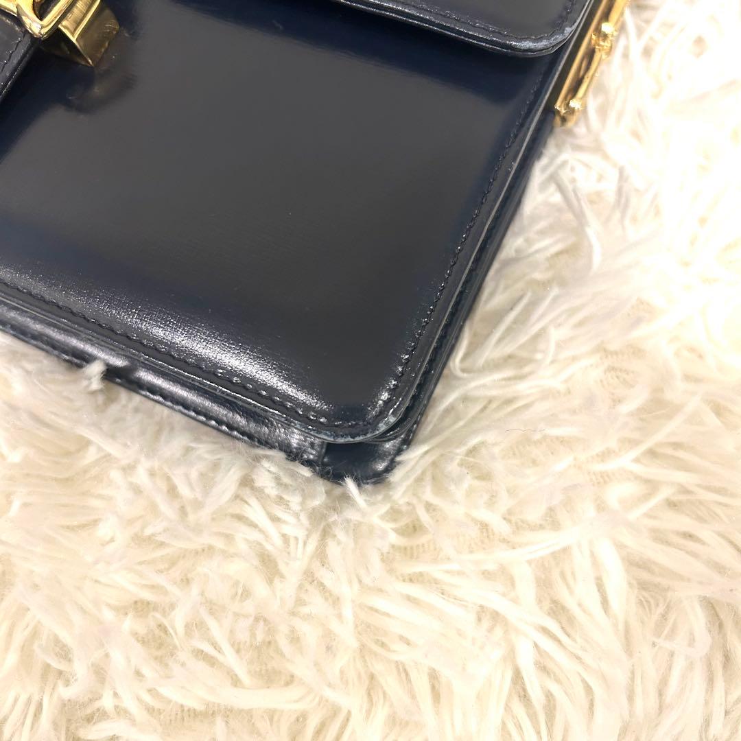 CELINE セリーヌ ショルダーバッグ ホースビット 馬車金具 ブラック