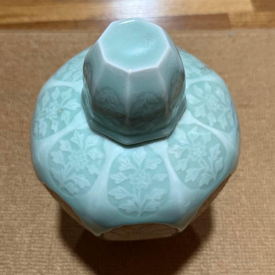 中国龍泉 青磁 花器 花瓶 茶入 置物 茶道具