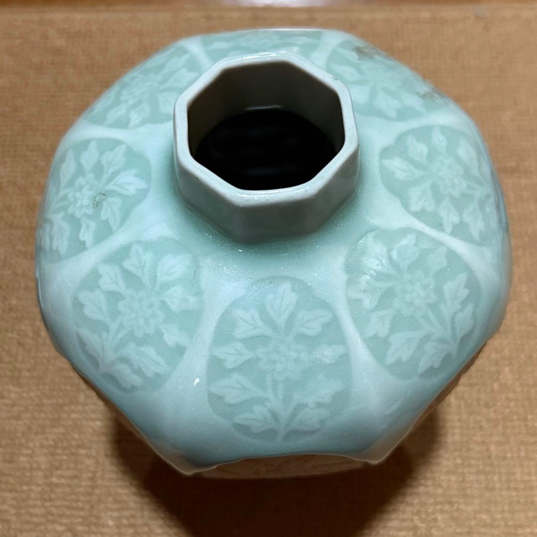 中国龍泉 青磁 花器 花瓶 茶入 置物 茶道具
