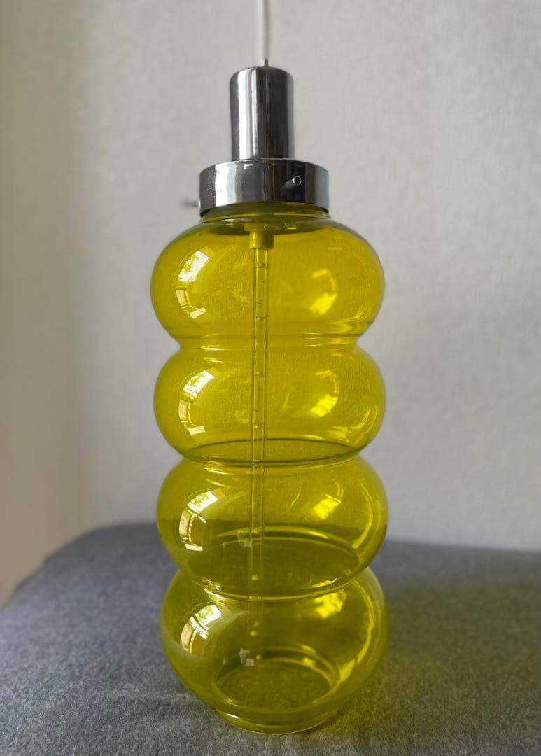 ペンダント　ガラス照明　60s 70s ビンテージ