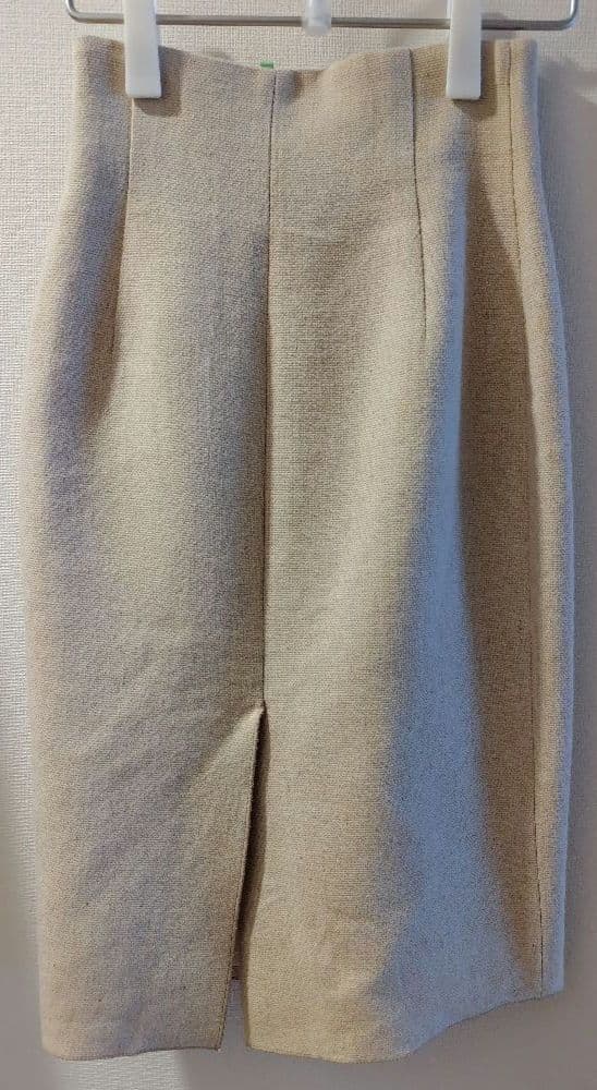 お値下げ✨️マディソンブルー　リネンハイウエストタイトスカート