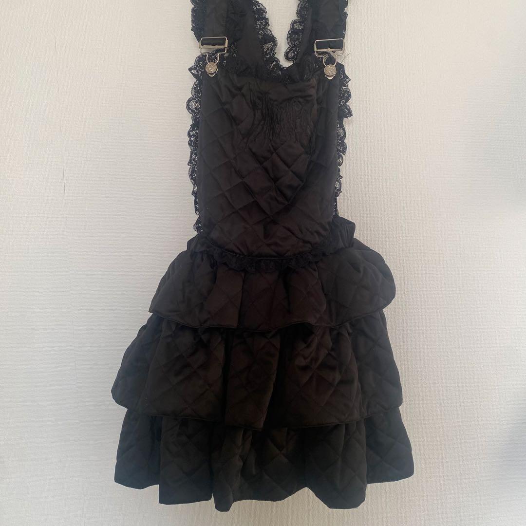 Dimmoire キルティングサロペット