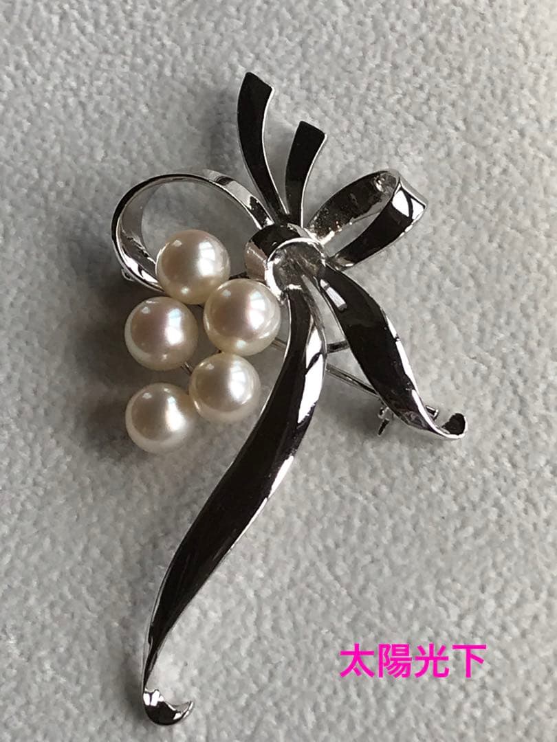 【美品☆】愛子様ご着用♡ ミキモト ロングセラー　パール　SV ブローチ　箱付き