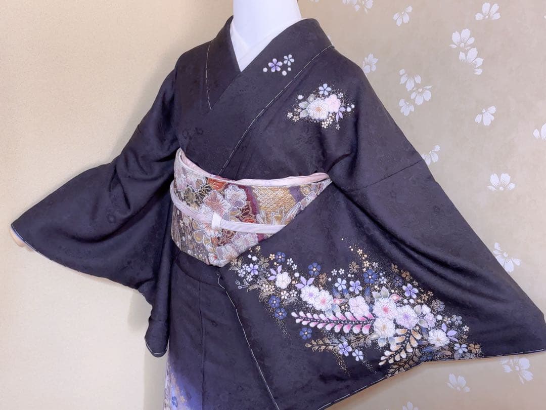 【専用】新品未使用 翠山工房 最高級 訪問着 袋帯 長襦袢 3点セット 辻が花