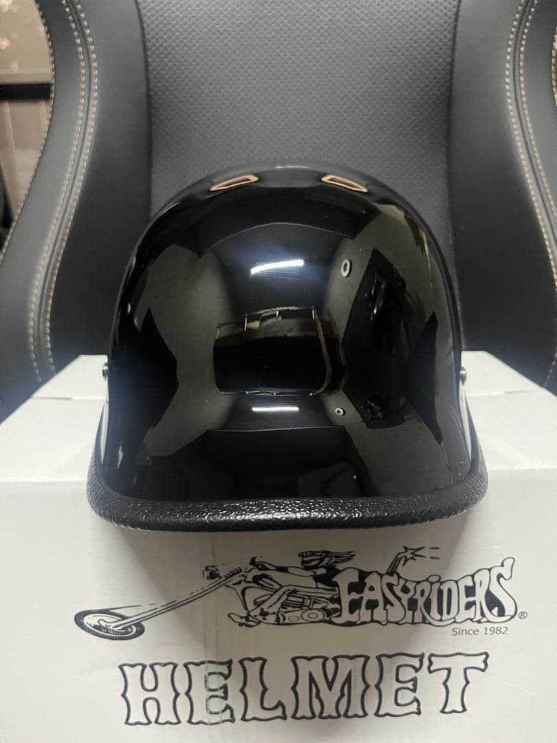 イージーライダース ヘルメット【9862-BK】ギャングスター ダブルストラップ