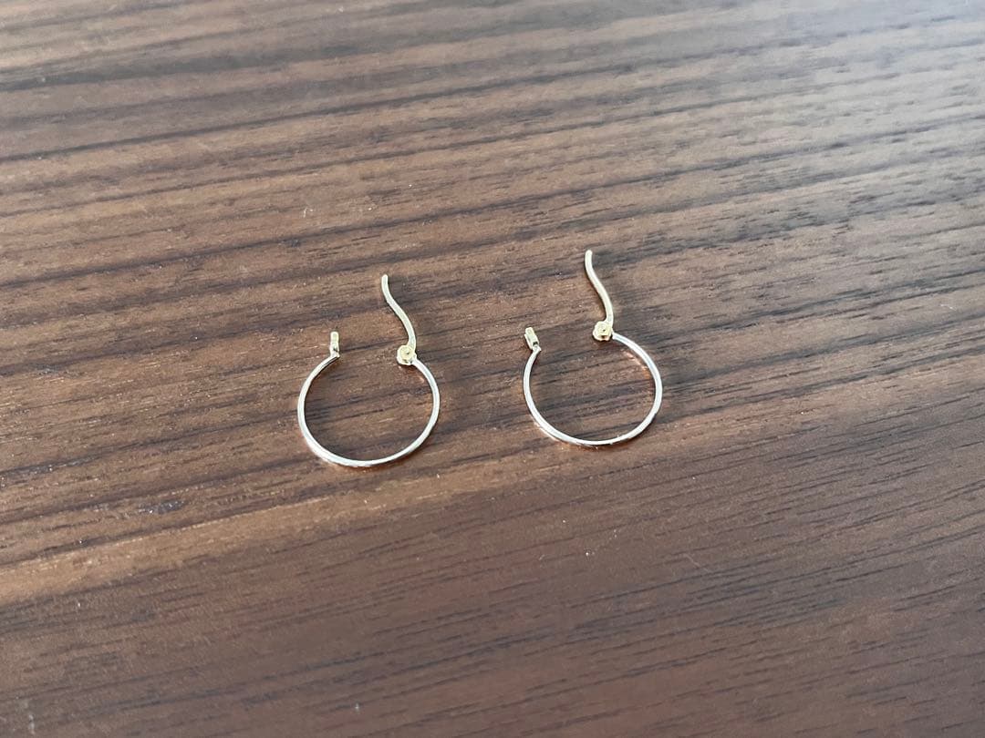 18K フープピアス