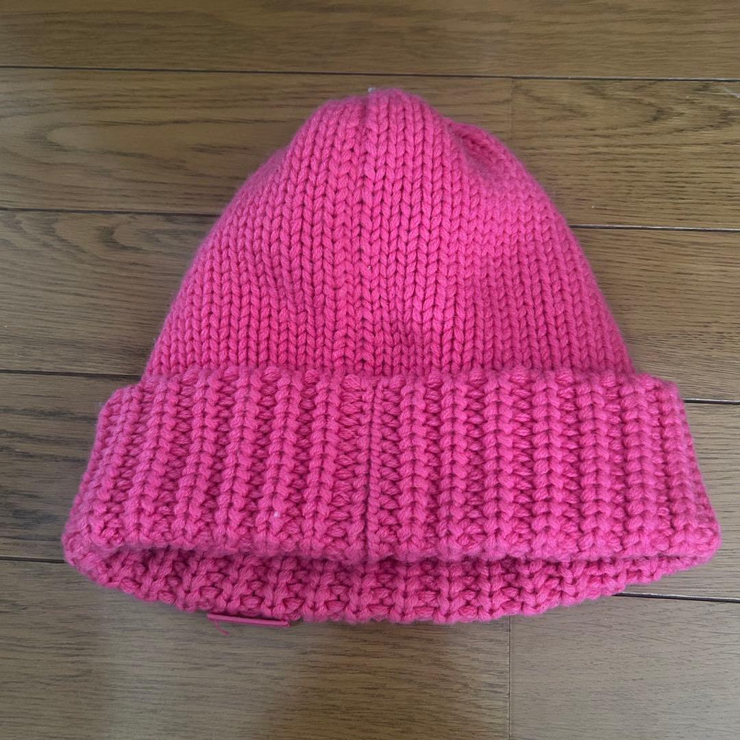 SAINT LAURENT サンローラン　ビーニー ピンクニット帽