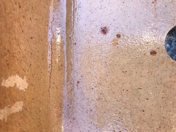 盆栽鉢　④時代銭号長方盆栽鉢黄銅色烏泥