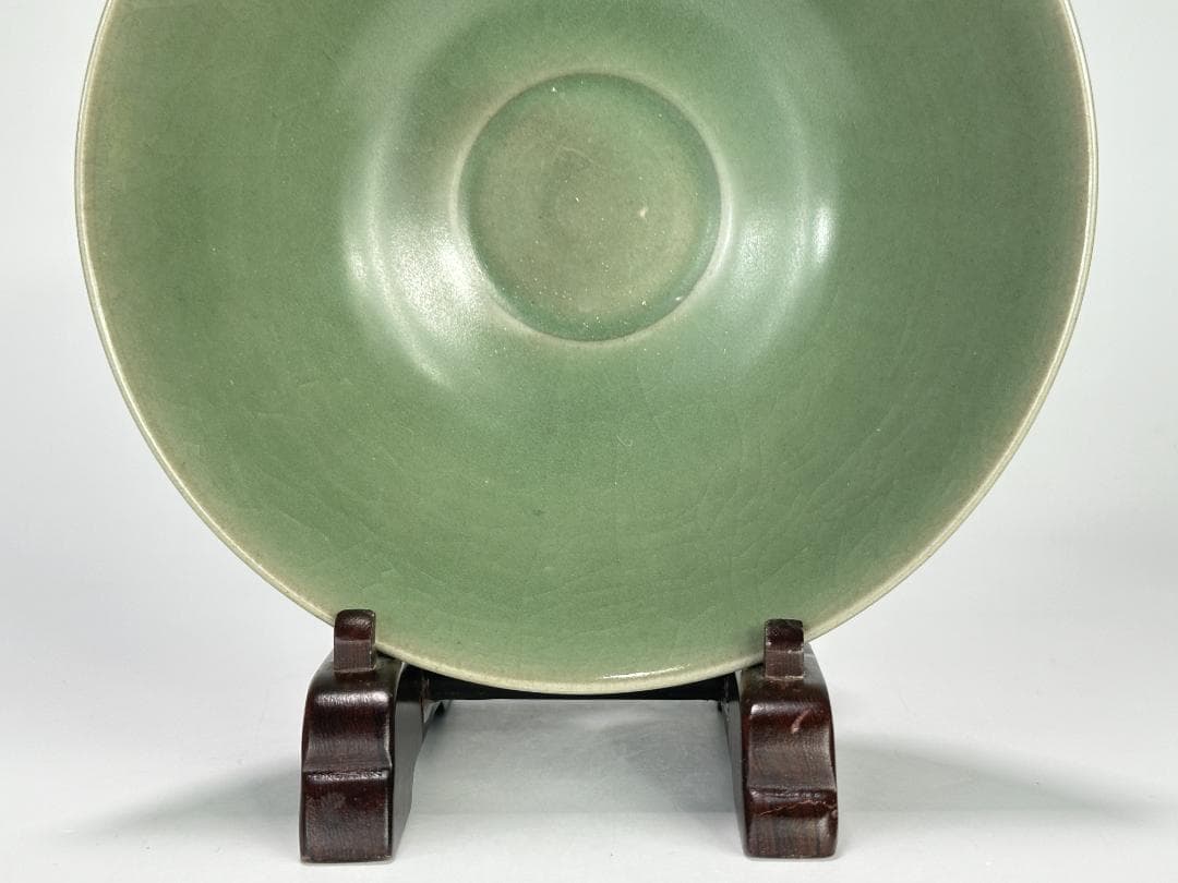 中国美術　龍泉窯　青磁　蓮弁碗　茶碗　唐物　古物　時代物