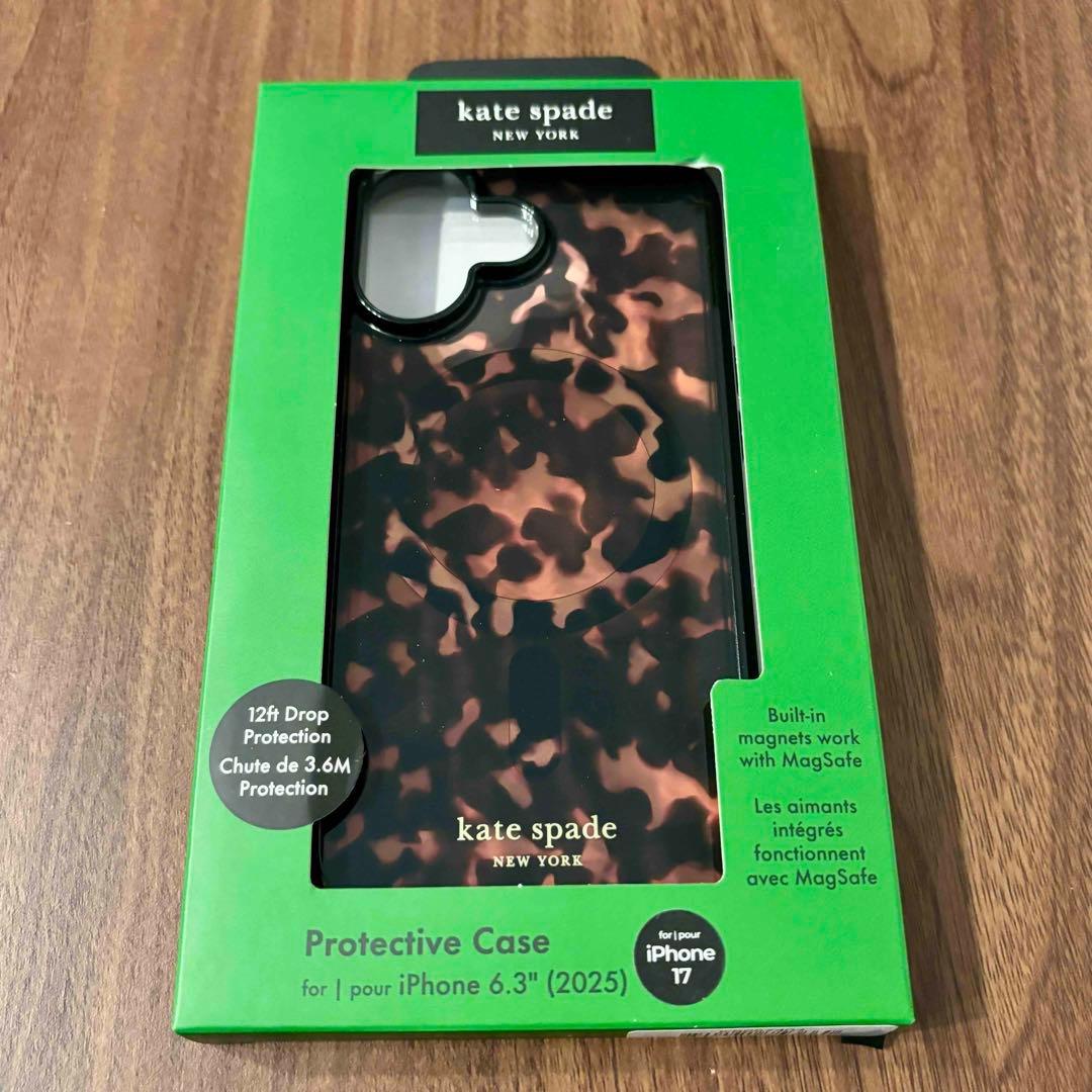 ケイトスペード iPhone17ケース べっこう MagSafe
