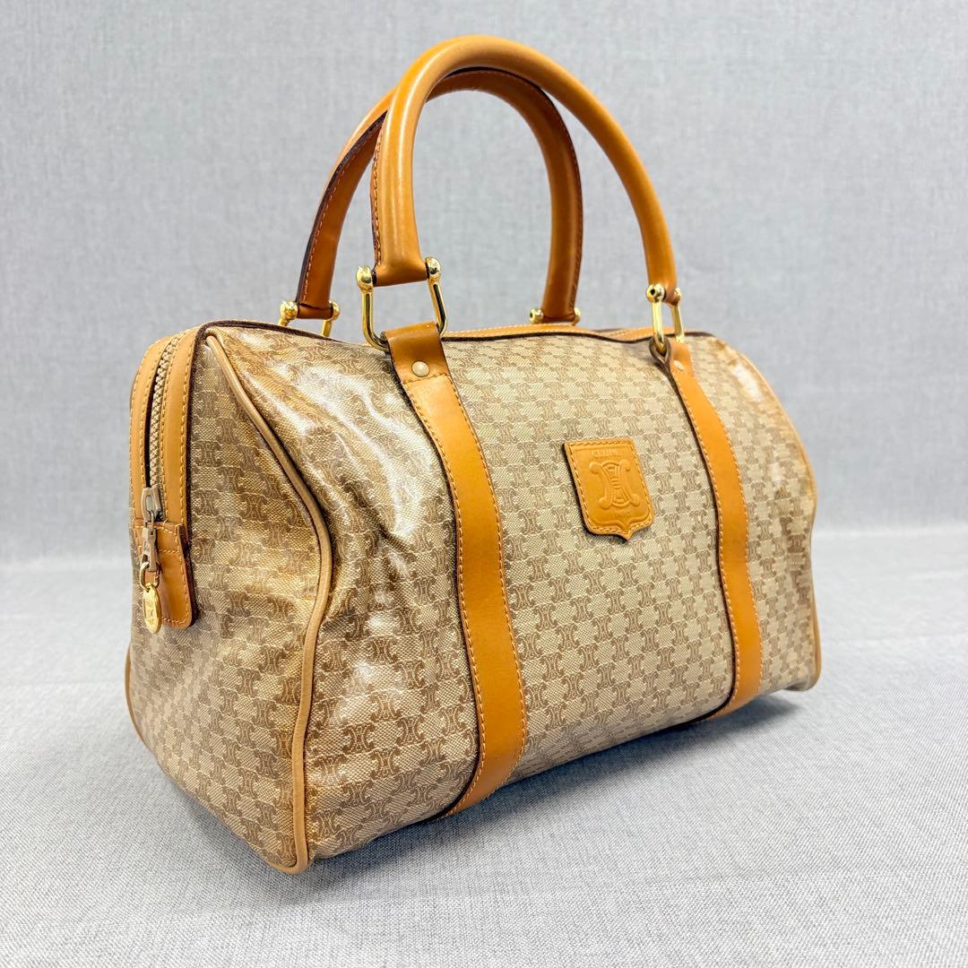 CELINE セリーヌ マカダム トリオンフ ハンドバッグ ミニボストン PVC