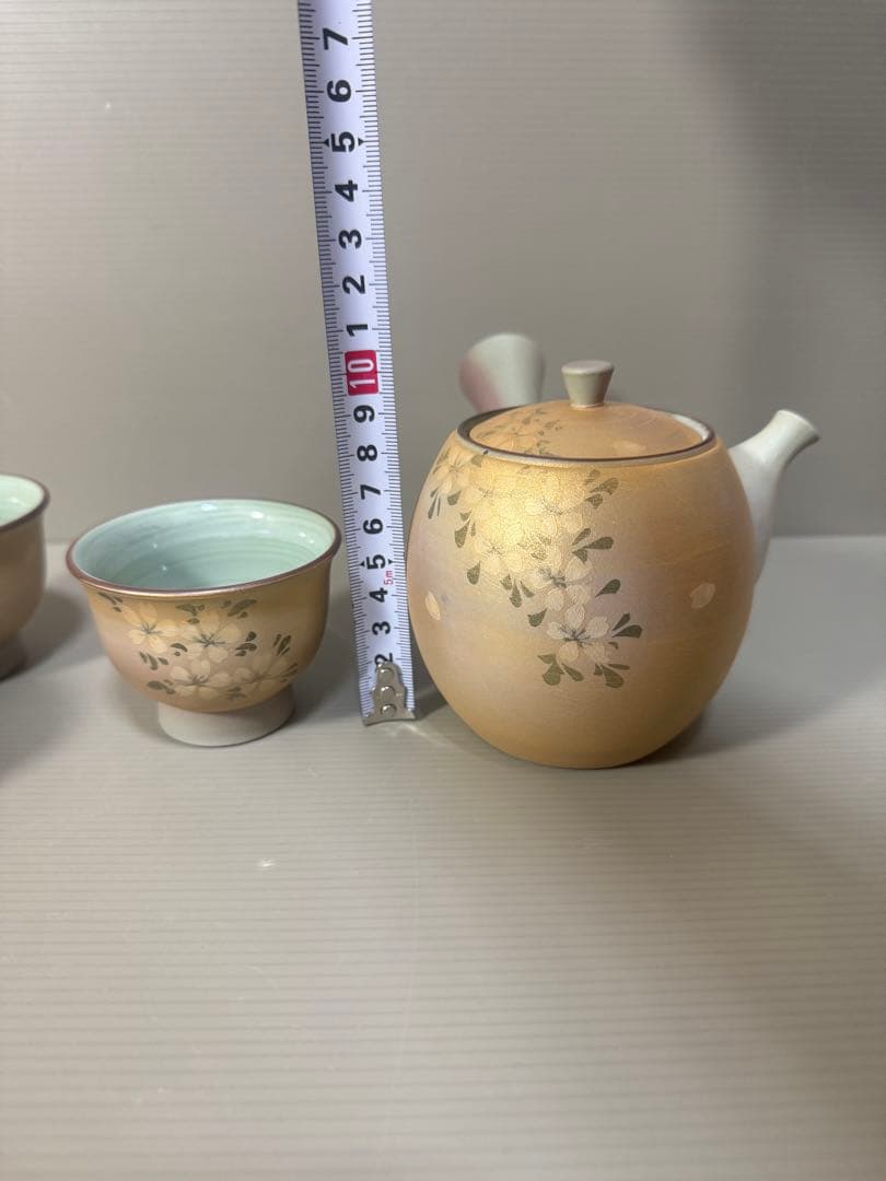 2291 有田焼　雲錦かすみ　茶器セット　急須1客　湯呑5客　未使用