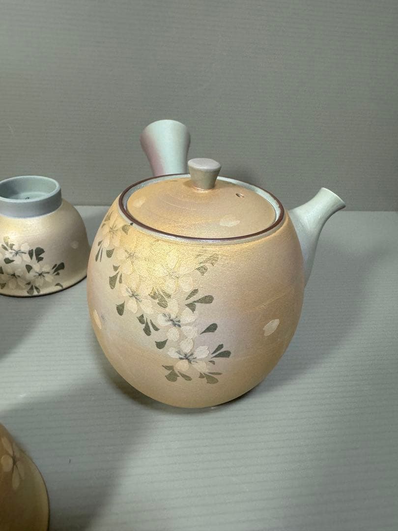 2291 有田焼　雲錦かすみ　茶器セット　急須1客　湯呑5客　未使用