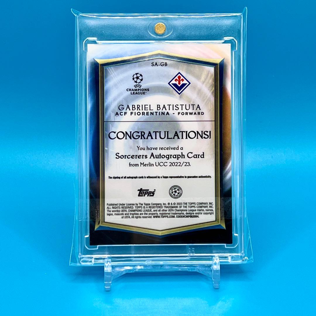 22-23 Topps Merlin BATISTUTA 直筆サインカード