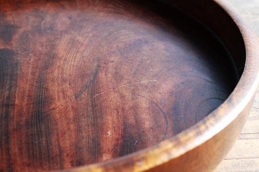 品番　z-0664 欅丸盆　大　お盆　茶道具　古民家　カフェ