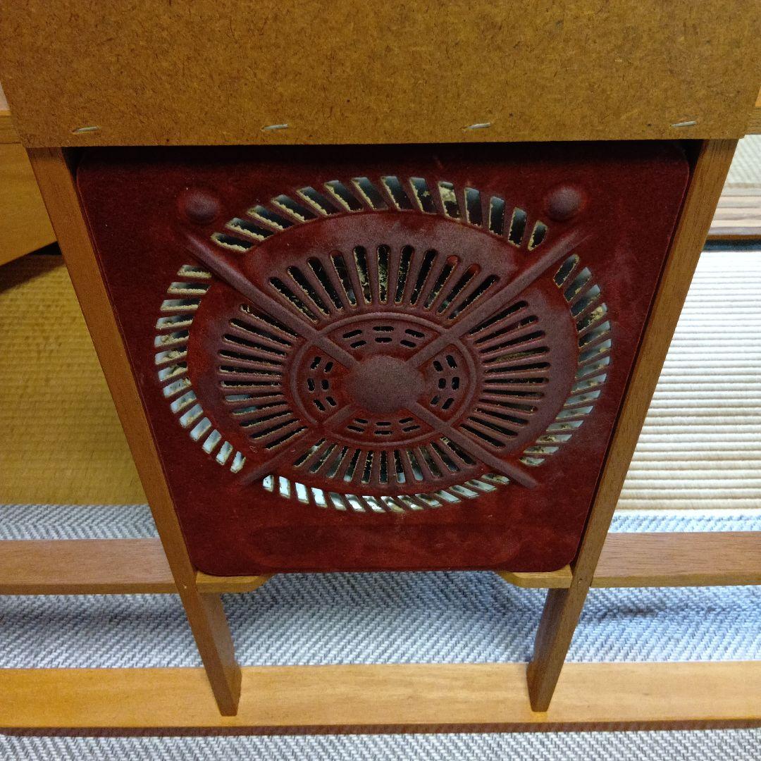 木製座卓 濃い茶色 装飾脚 家具調こたつ＊期間限定