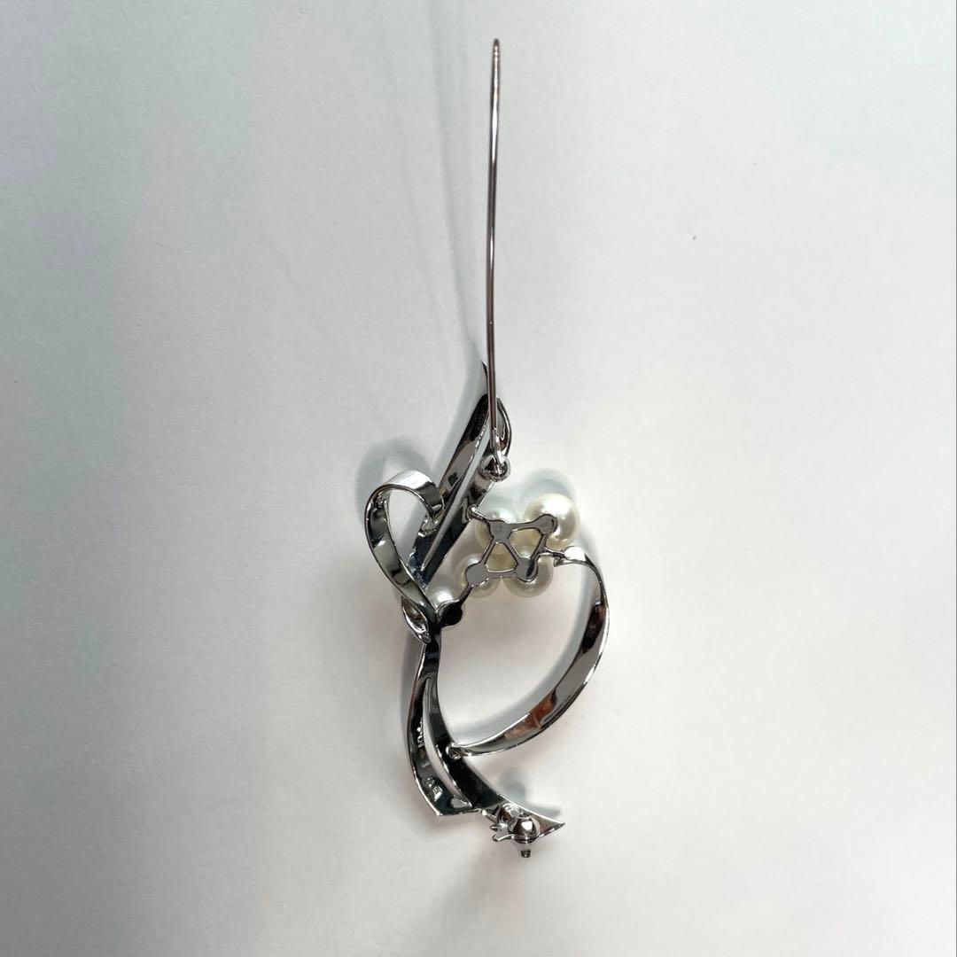 ミキモト　ブローチ　「はなかご」　ケース付き