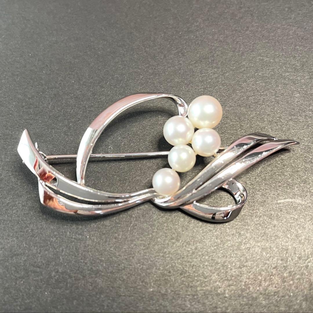 ミキモト　ブローチ　「はなかご」　ケース付き