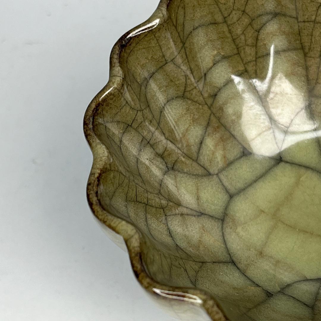 哥窯 陵花 杯 中国古玩 中国美術 唐物 擺件