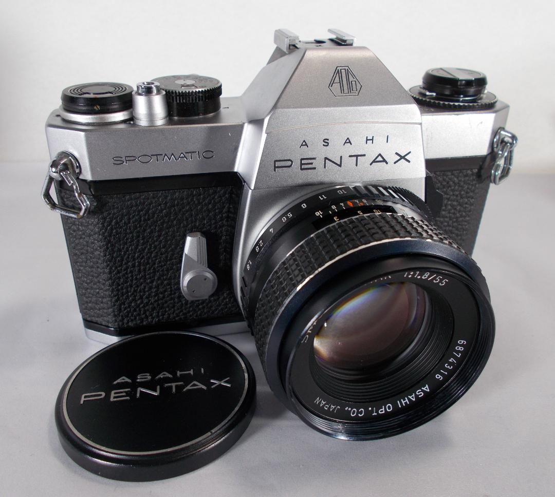 フィルムカメラ 整備済　Pentax SPII + レンズ f1.8　G140